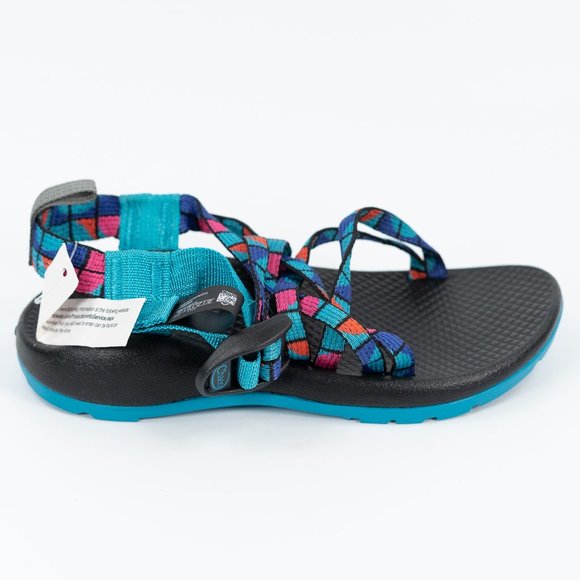 Chaco Kid's ZX1 Ecotread 'Break Teal' J180264 Outdoor Sandals size 2 Y - Picture 1 of 9